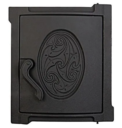 ДТУ-4А Чугунная дверка топочная уплотненная окрашенная 300х342х75