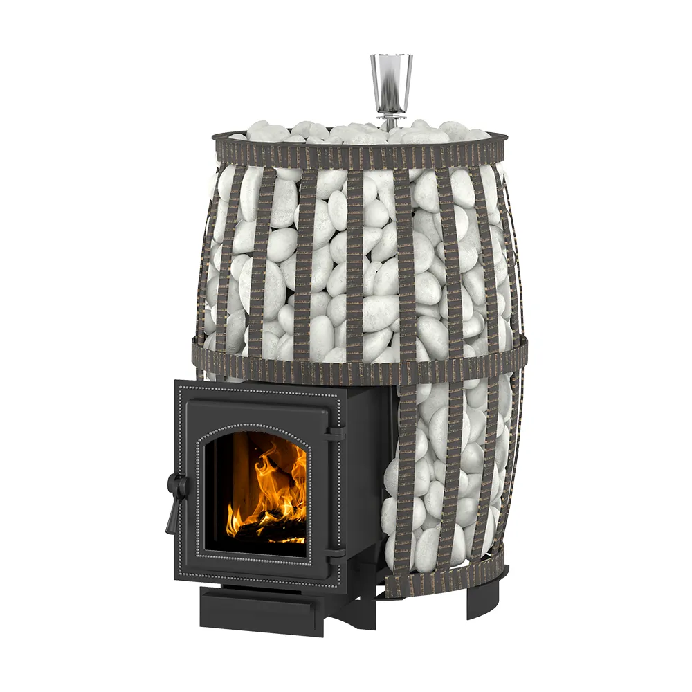 Чугунная банная печь Легенда Русский пар Ковка 18 (270)