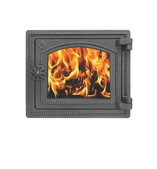 Чугунная печная дверка ВЕЗУВИЙ ДТ-3С (Антрацит)