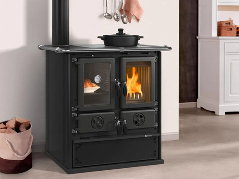 Печь-камин La Nordica ROSETTA SINISTRA 16 STEEL NERO ANTRACITE (черный)