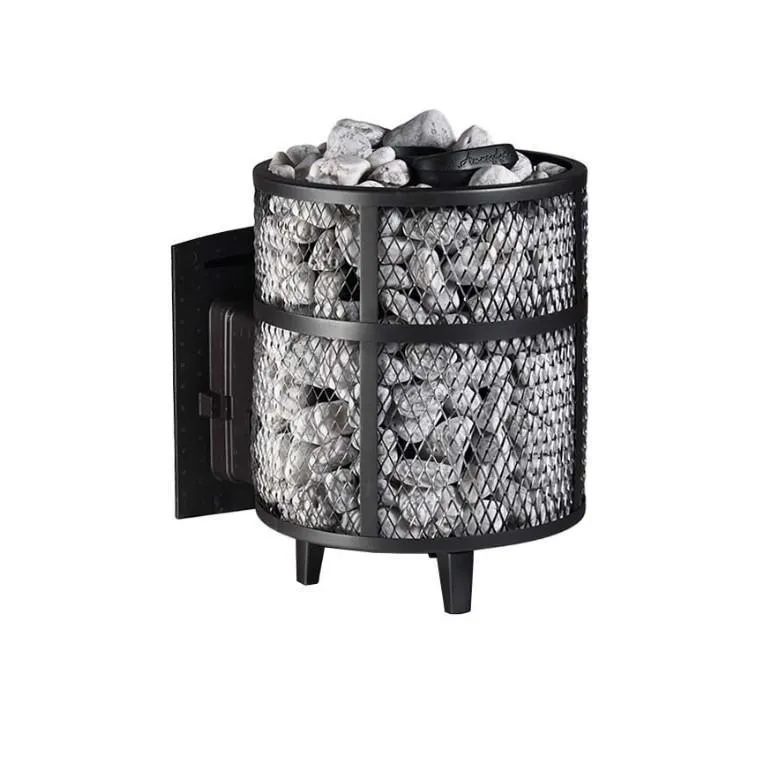 Чугунная банная печь Атмосфера М нержавеющая сетка