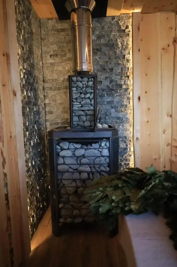 Чугунная банная печь Эйфория 45 сетка КТТ