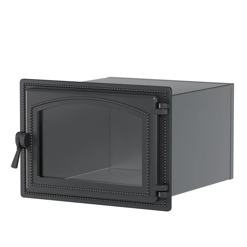 Стальной духовой шкаф с чугунной дверцей ВЕЗУВИЙ 230 (Антрацит)