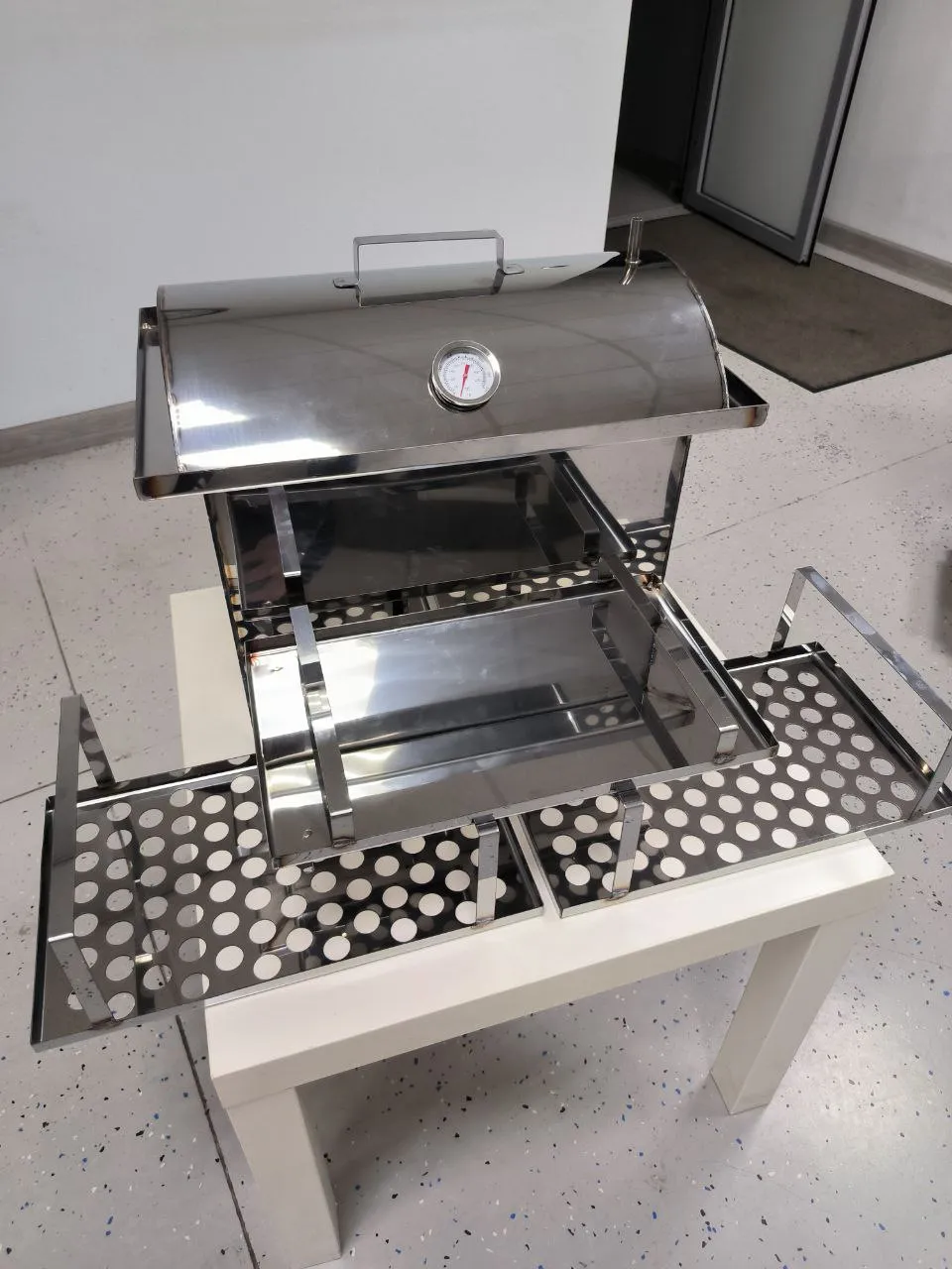 Портативная печь Коптильня средняя из нержавеющей стали