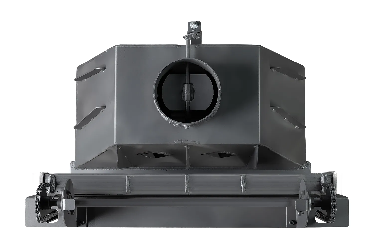 Каминная стальная топка Альфа 700 К с контргрузом