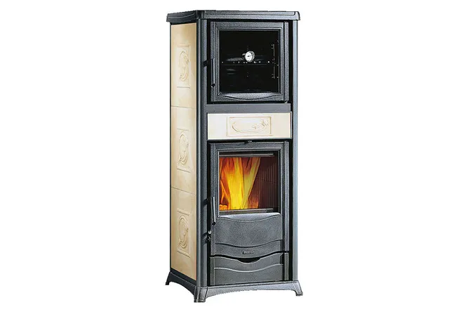 Печь-камин La Nordica TermoRossella Plus c/ Forno D.S.A. BORDEAUX (бордовый)