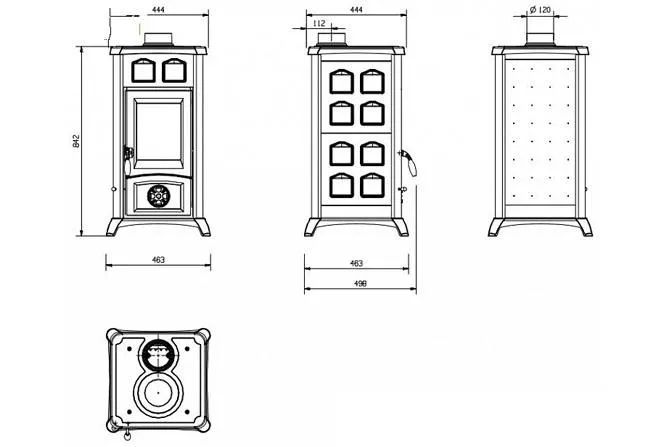 Печь-камин La Nordica GEMMA LEAN CERAMICA LIBERTY PANN (бежевый)