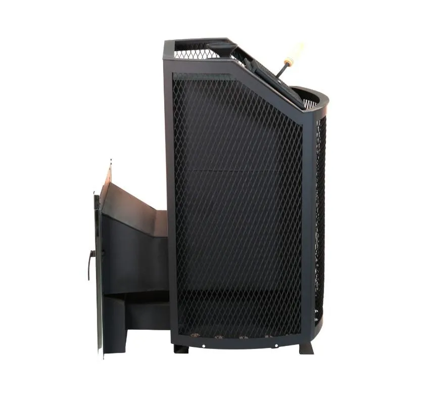 Банная печь Сибирь ЗК Панорамная дверца