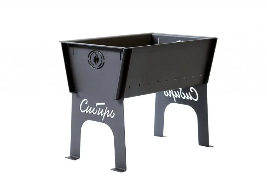 Мангал Сибирь разборный без полок 3 мм Мангал Сибирь разборный без полок 3 мм