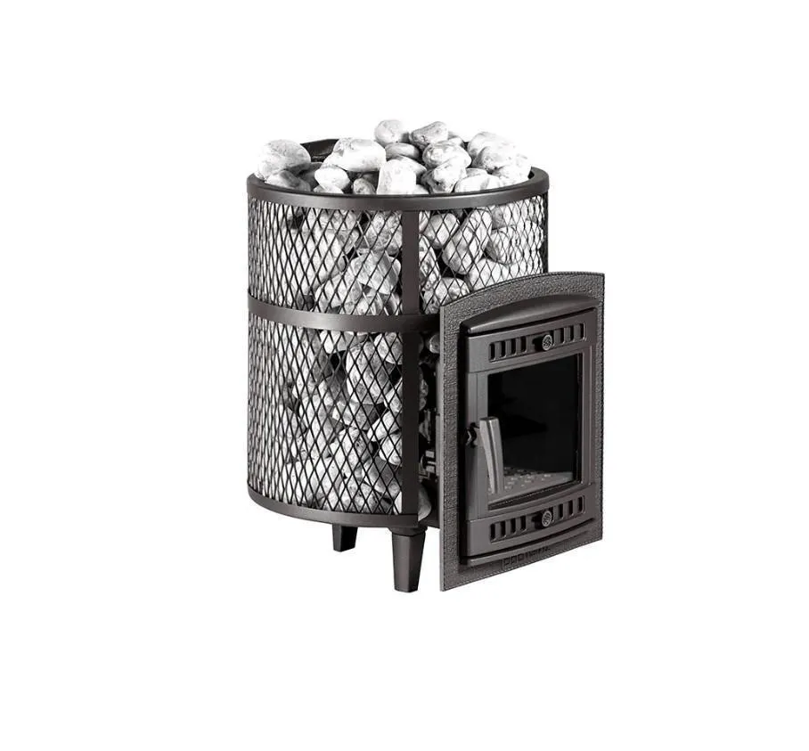 Чугунная банная печь Атмосфера М КТТ сетка