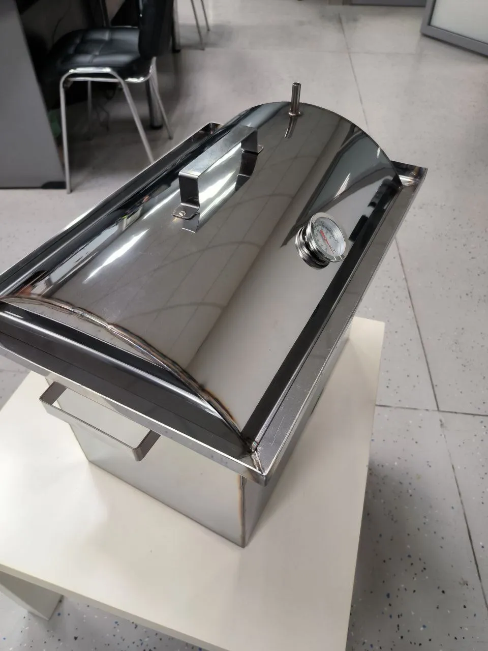 Портативная печь Коптильня средняя из нержавеющей стали