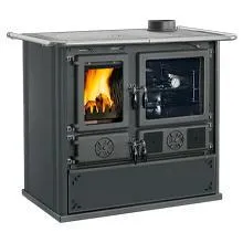 Печь-камин La Nordica ROSA 5.0 STEEL NERO ANTRACITE (черный антрацит)