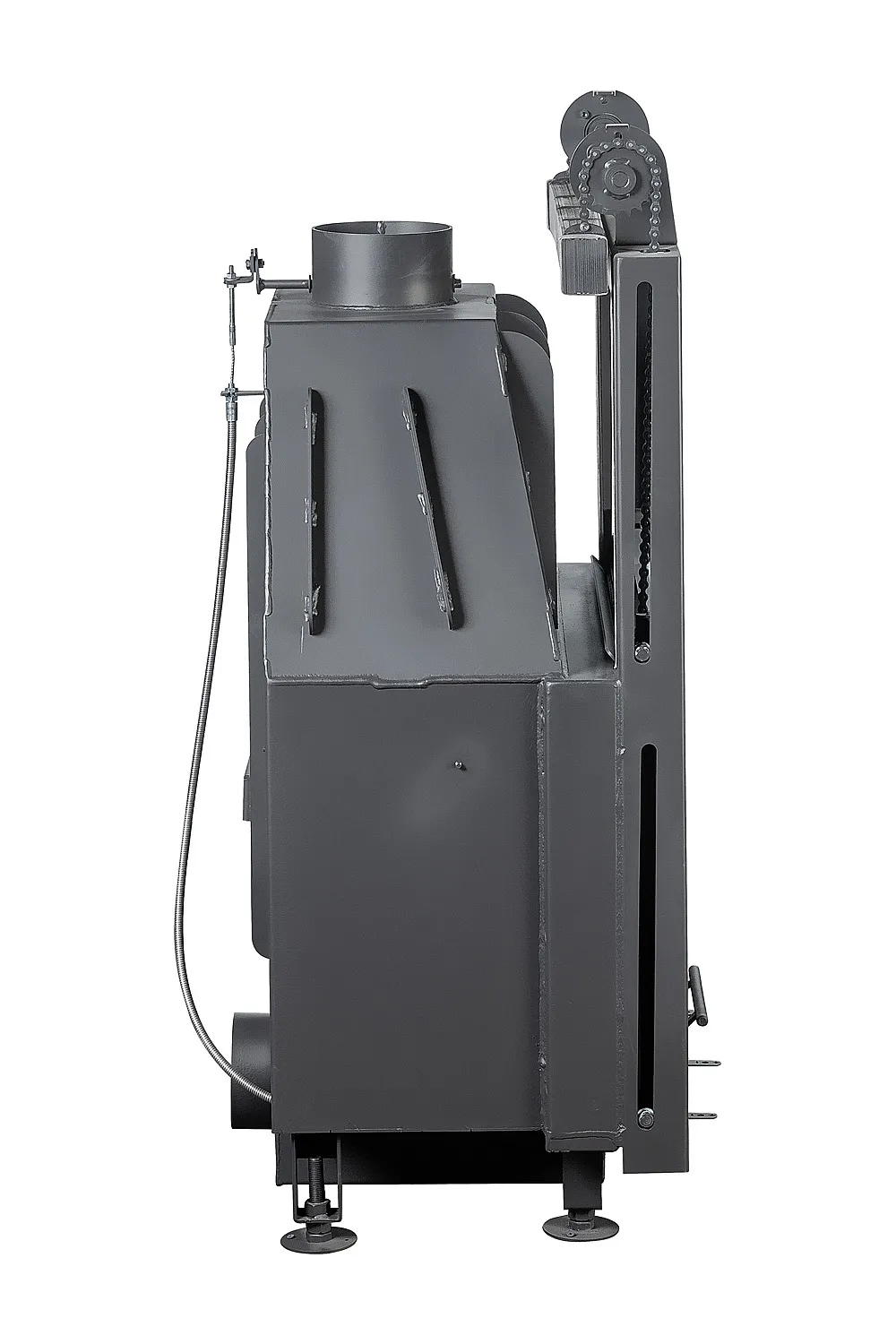 Каминная стальная топка Альфа 700 К с контргрузом