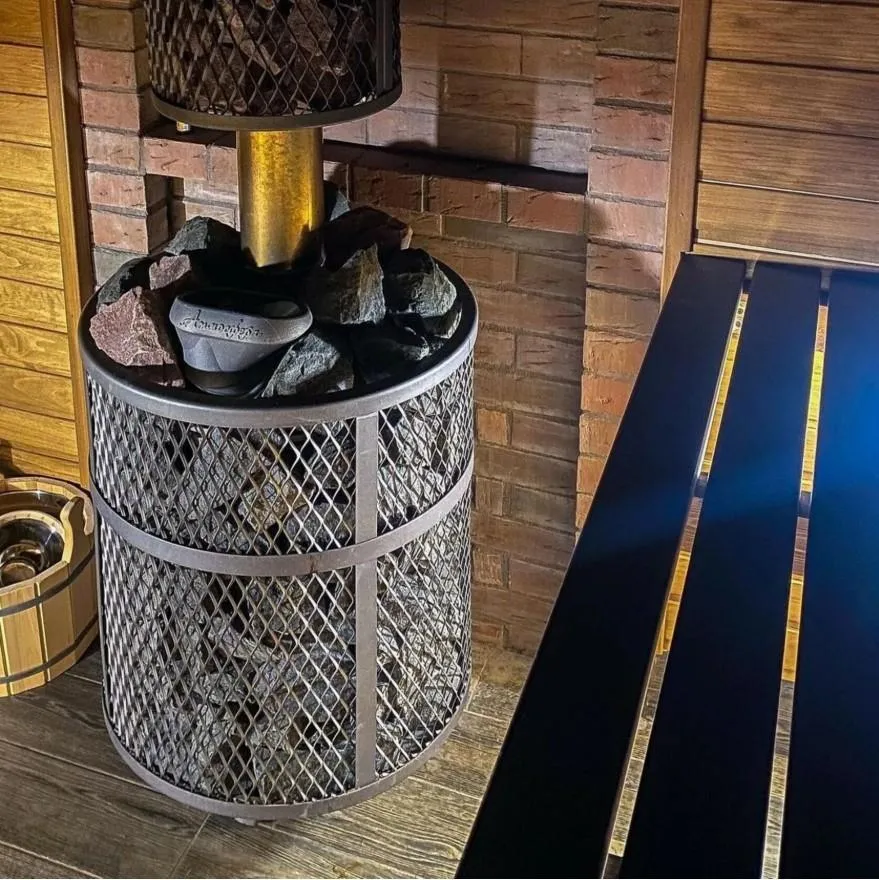 Чугунная банная печь Атмосфера М сетка