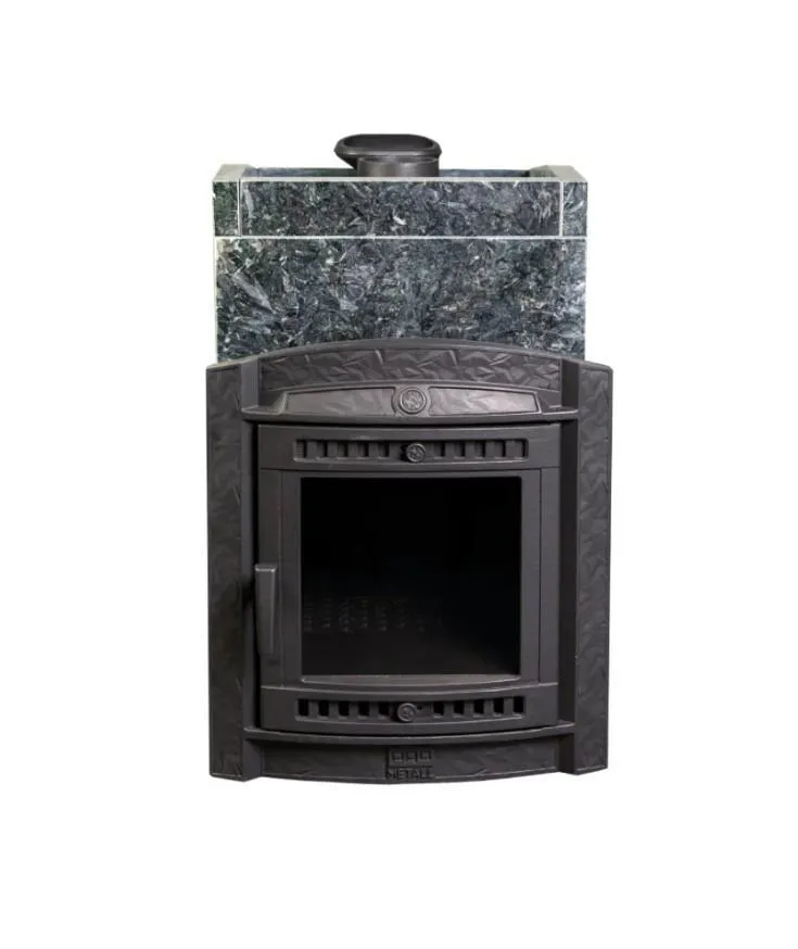Чугунная банная печь Атмосфера L в облицовке «Пироксенит»