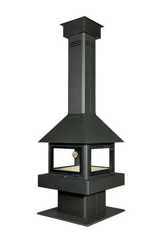 Печь-камин Эклипс островной гигант