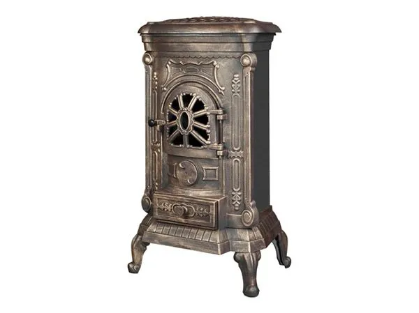 Чугунная печь-камин KAWMET P9  patyna