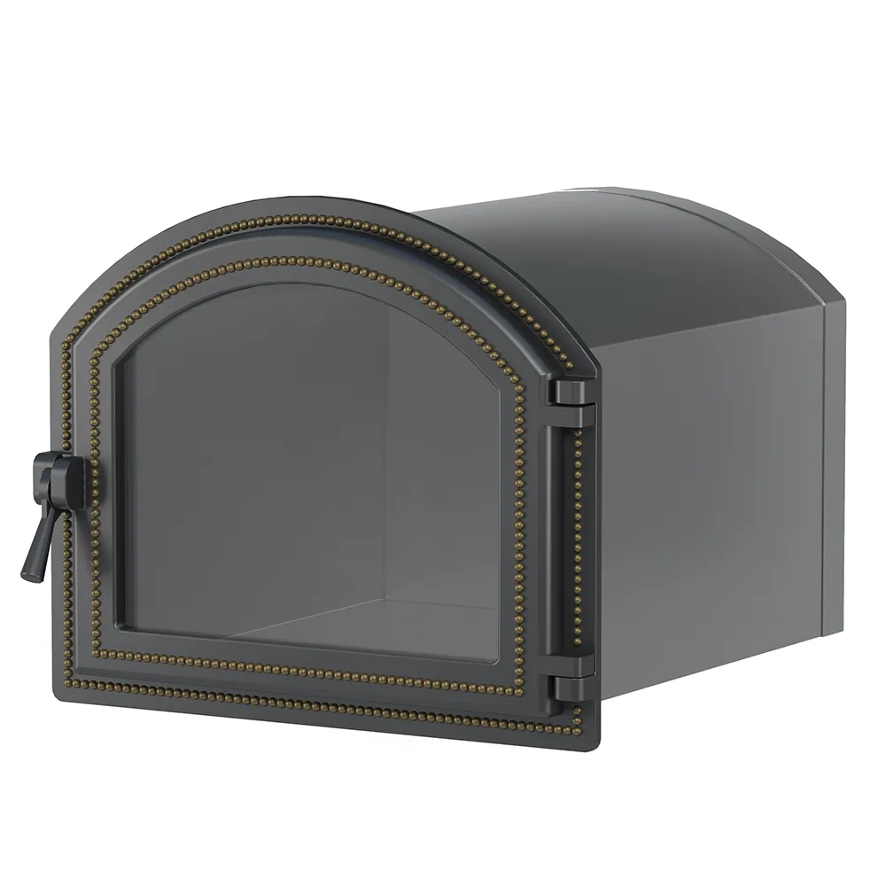 Стальной духовой шкаф с чугунной дверцей ВЕЗУВИЙ 217 (Бронза)