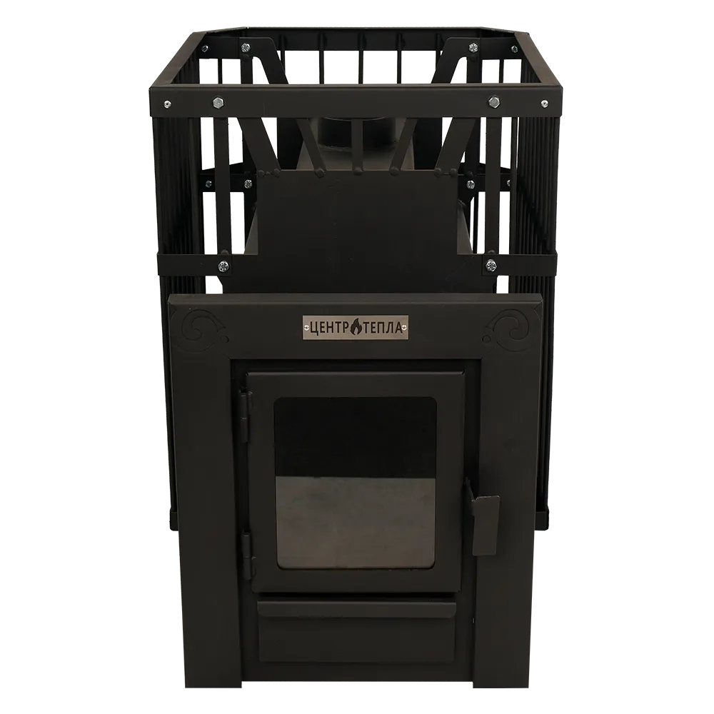 Банная печь Грация 20 с Сеткой и Стеклом