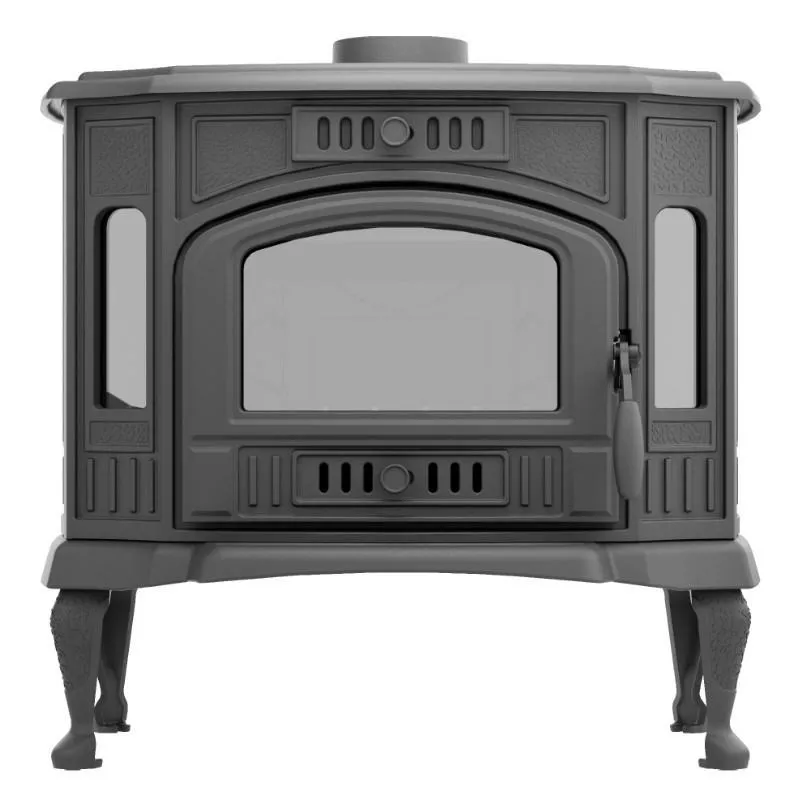 Чугунная печь-камин отопительная ПМЧ-9АС