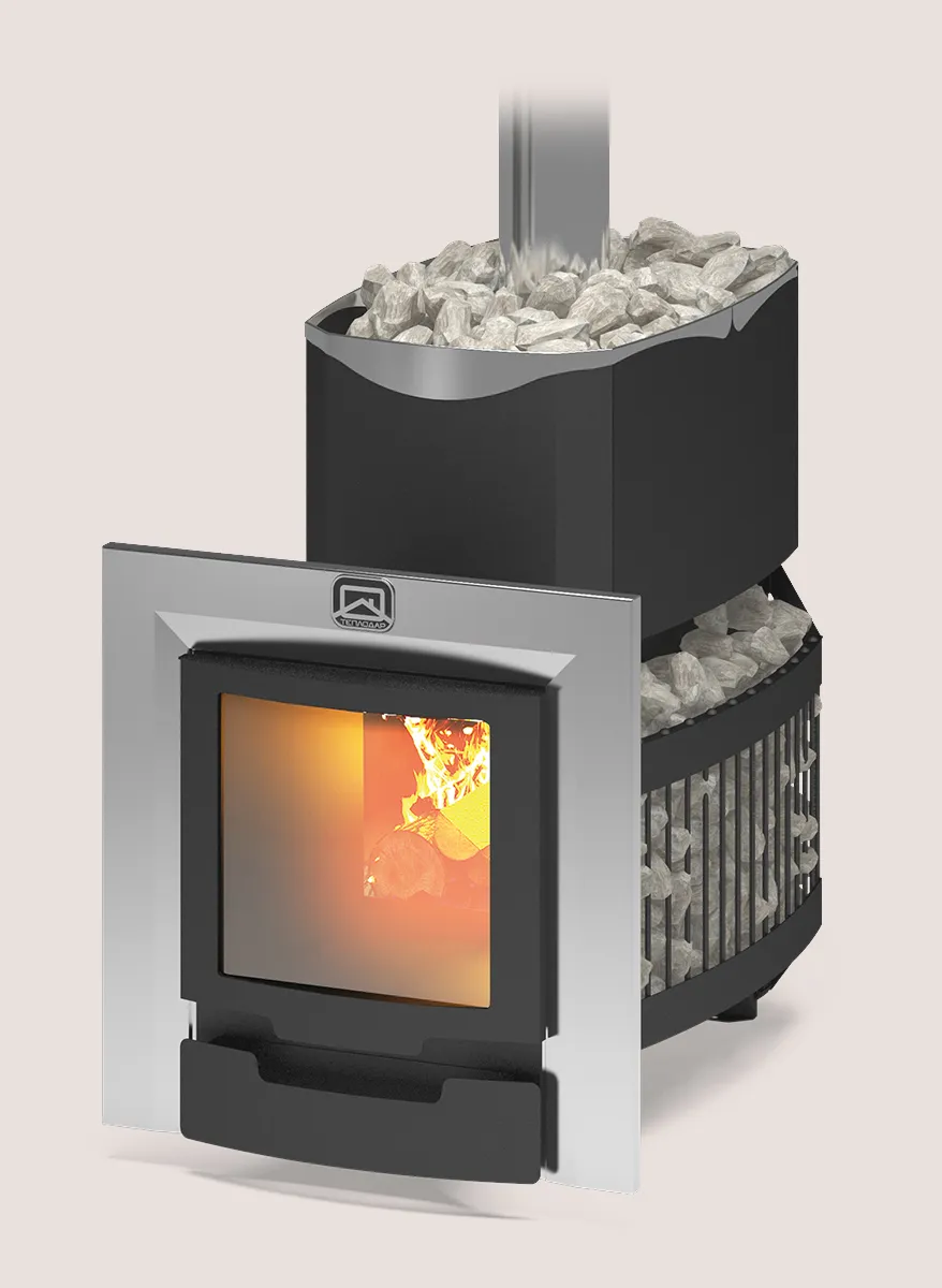 Печь для бани Русь сетка 18 Л Панорама