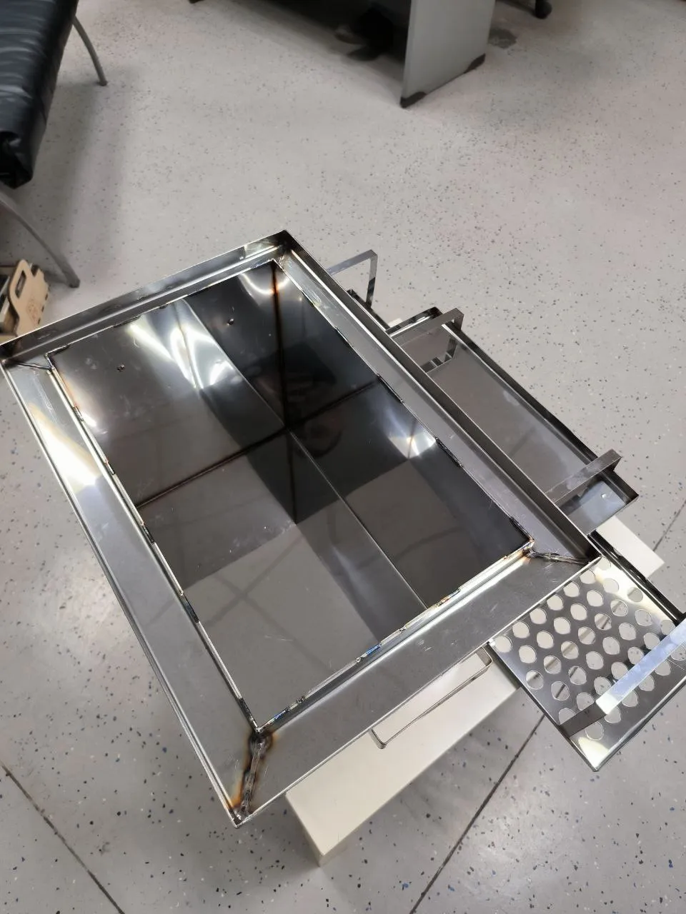 Портативная печь Коптильня средняя из нержавеющей стали