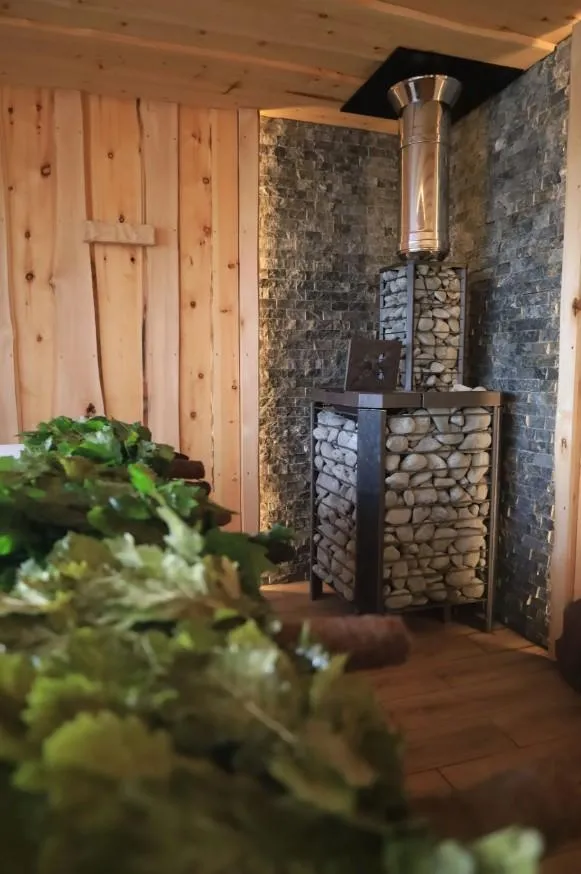 Чугунная банная печь Эйфория 45 сетка КТТ