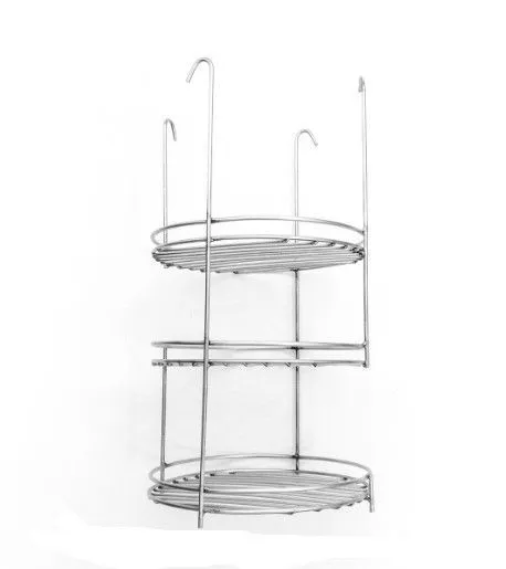 Этажерка трёхъярусная с бортиком 220мм