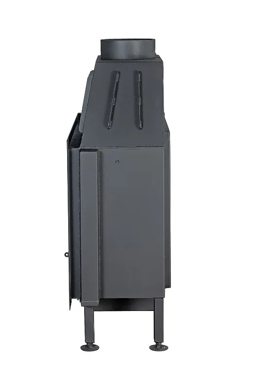 Каминная стальная топка Альфа 1000 L два стекла левая