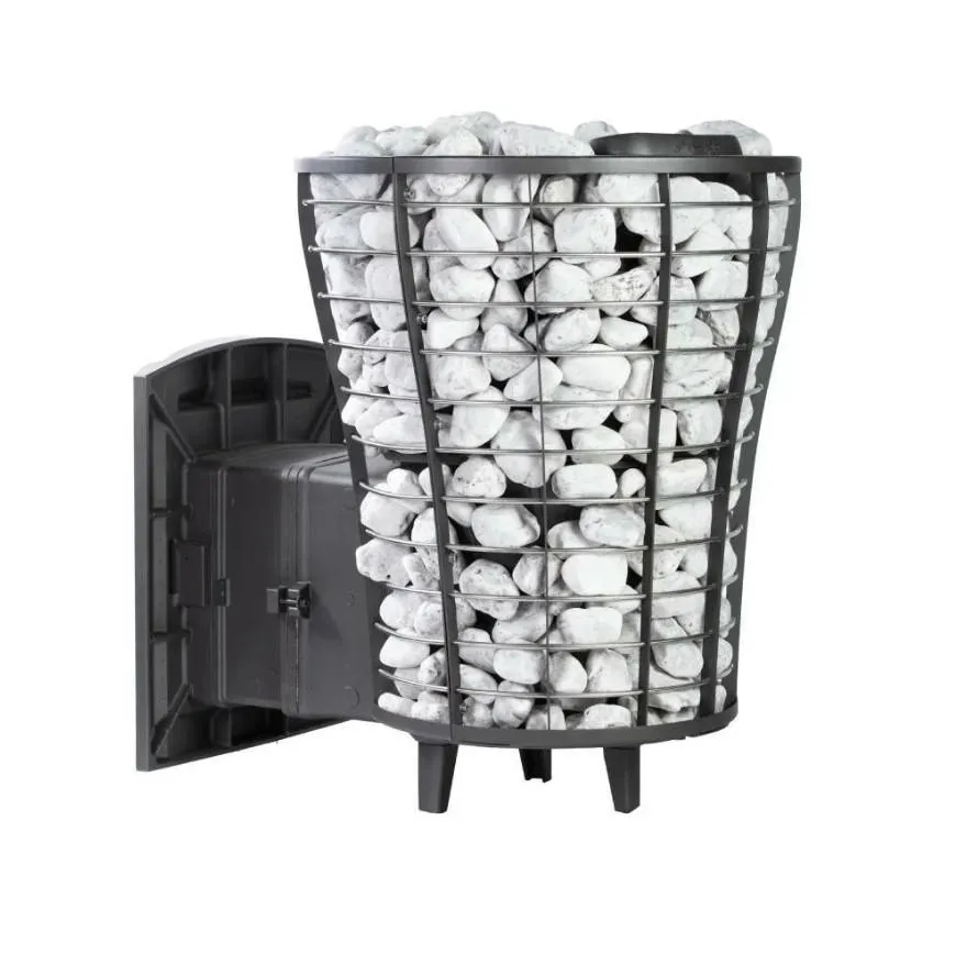 Чугунная банная печь Атмосфера V сетка нержавейка