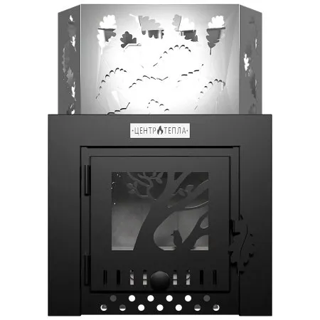 Банная печь Дубок 16 INOX 3 мм закрытая каменка