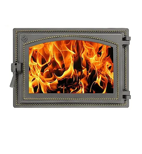 Чугунная каминная дверка ВЕЗУВИЙ 230 (Бронза)