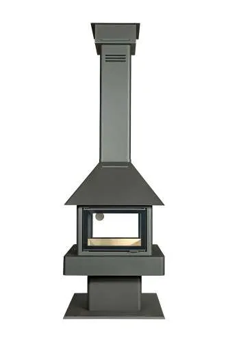 Печь-камин Эклипс островной гигант