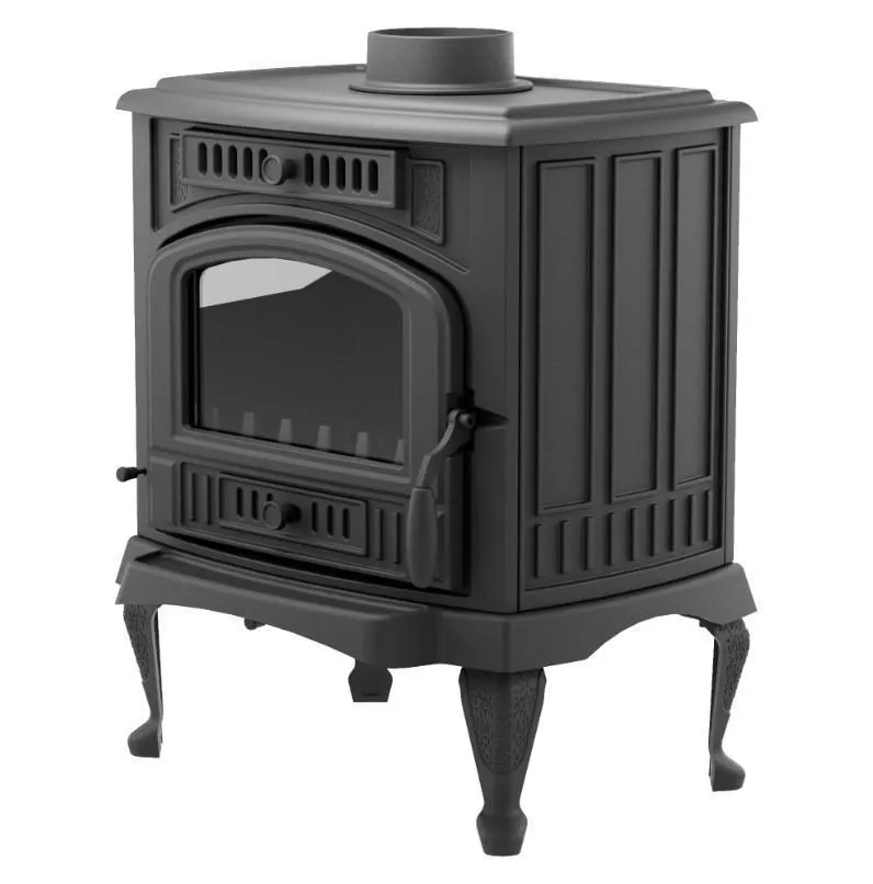 Чугунная печь-камин отопительная ПМЧ-12С