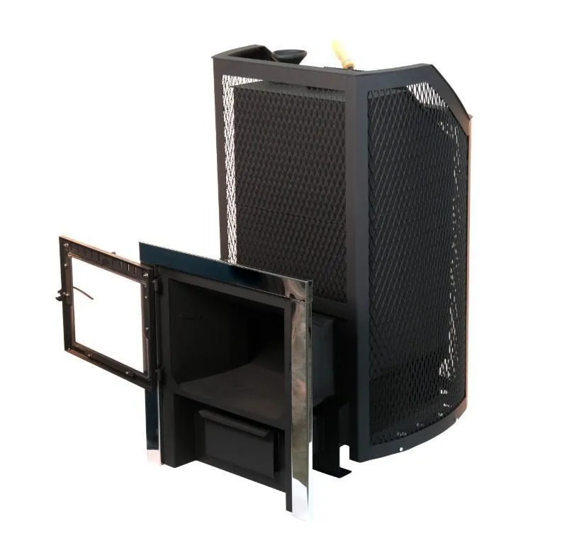 Банная печь Сибирь ЗК Панорамная дверца