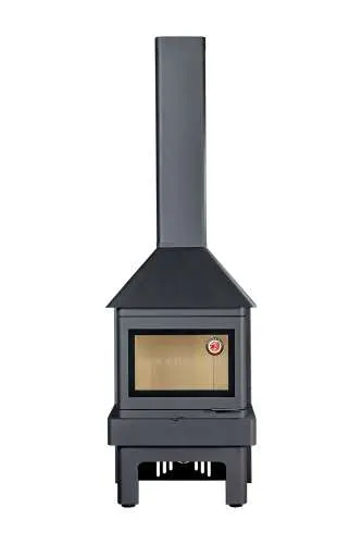 Печь-камин Прага три стекла