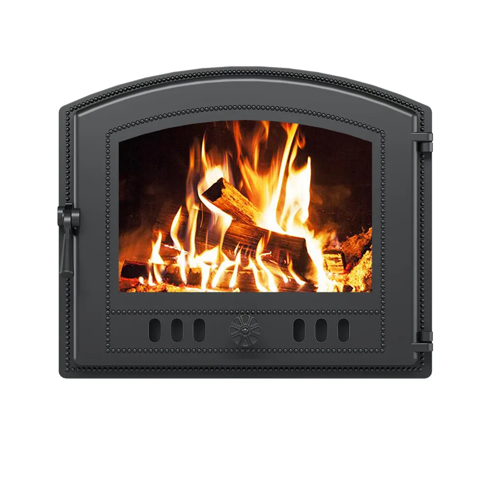 Чугунная каминная дверка ВЕЗУВИЙ 224 (Антрацит)