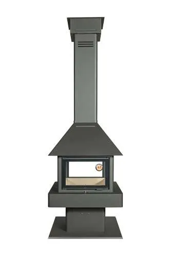 Печь-камин Эклипс островной гигант