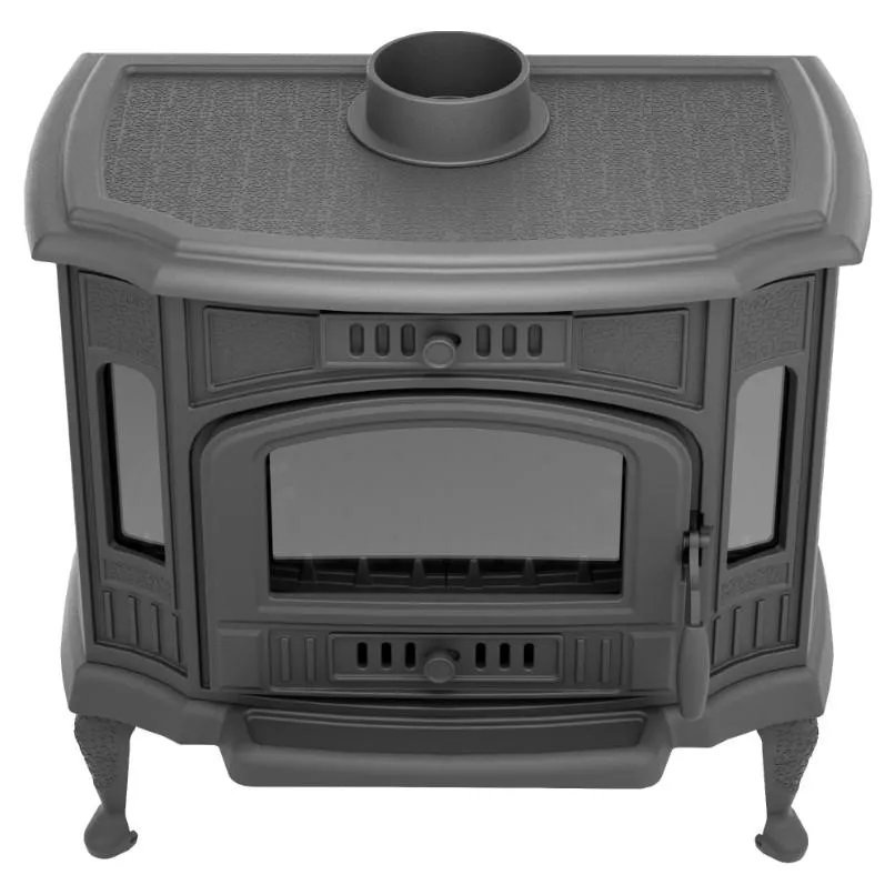 Чугунная печь-камин отопительная ПМЧ-9АС