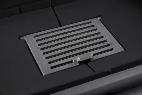 Каминная стальная топка ДЕЛЬТА 800 B три стекла принтинг черный шамот