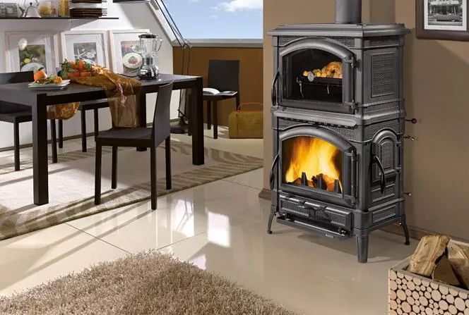 Печь-камин La Nordica Isotta forno 16 (черный антрацит)