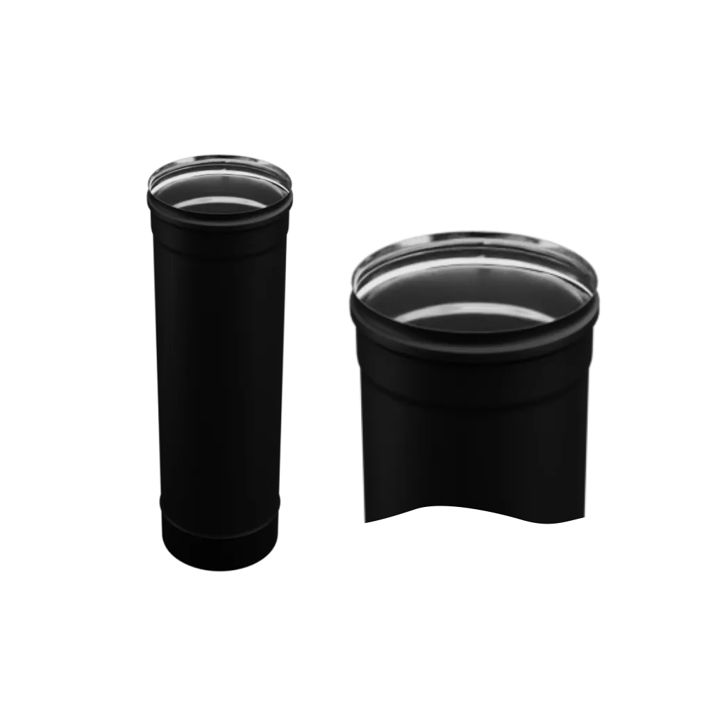 Дымоход 0,5 м (430/0,8 мм / эмаль /600° ) Blackside Ф150