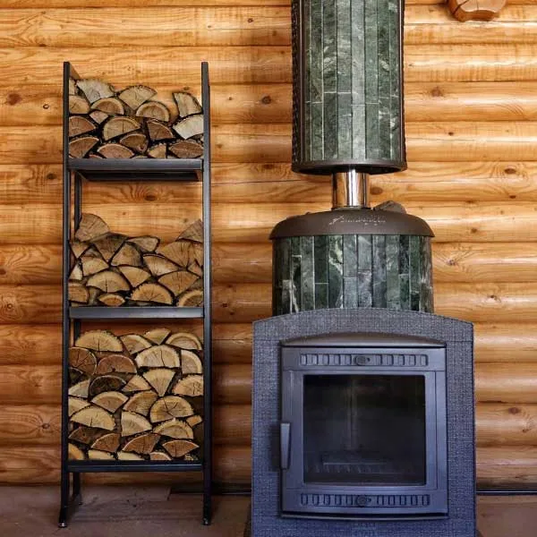 Чугунная банная печь Атмосфера XL ламели «Змеевик» наборный