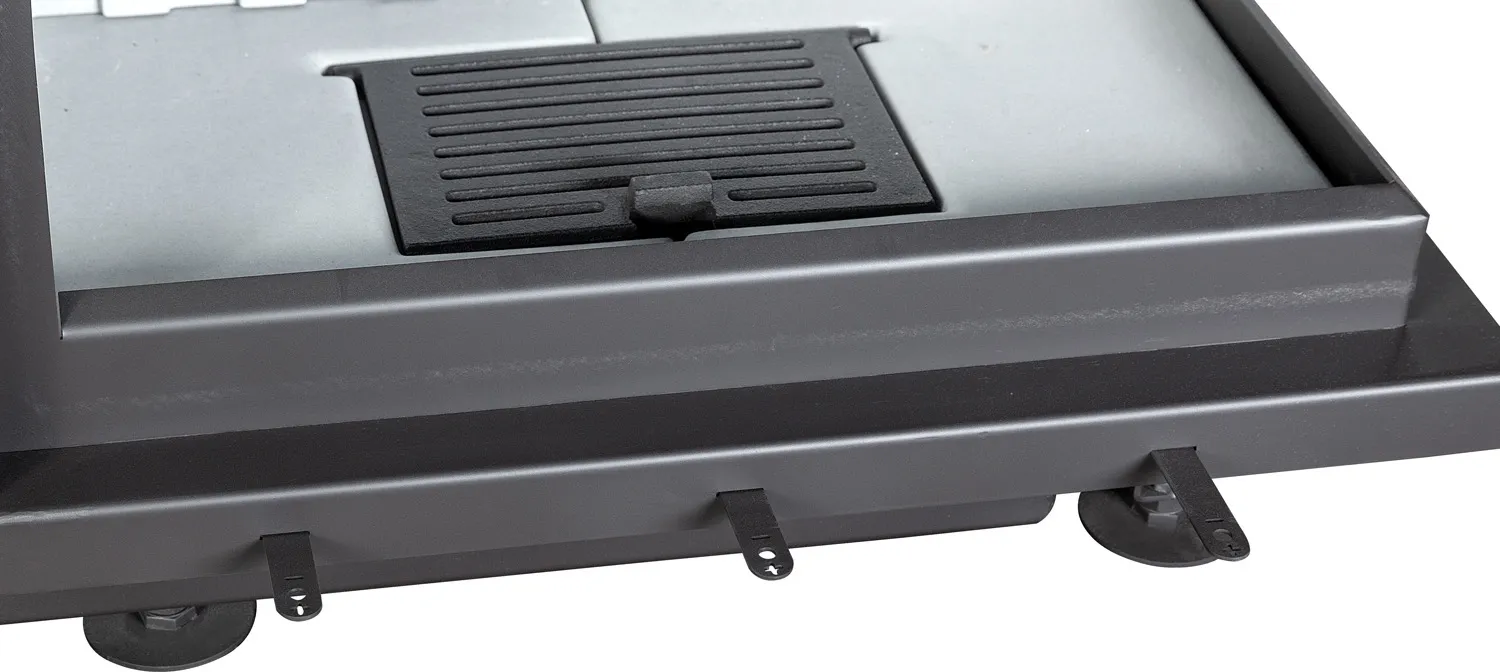 Каминная стальная топка Альфа 700 R два стекла правая