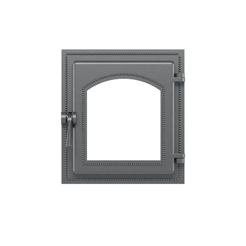 Чугунная каминная дверка ВЕЗУВИЙ 270 (не крашенная, без стекла)