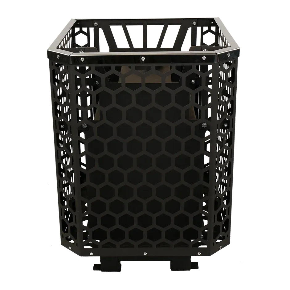 Банная печь Грация 20 с Сеткой СОТЫ и Стеклом