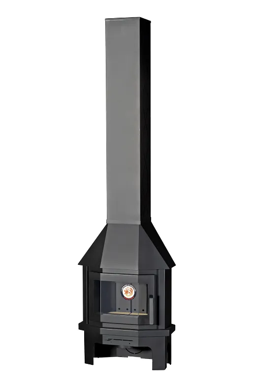 Печь-камин Мюнхен пристенно-угловой мини черный