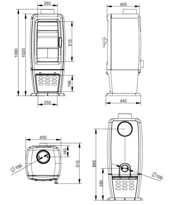 Печь-камин EVEREST S12М