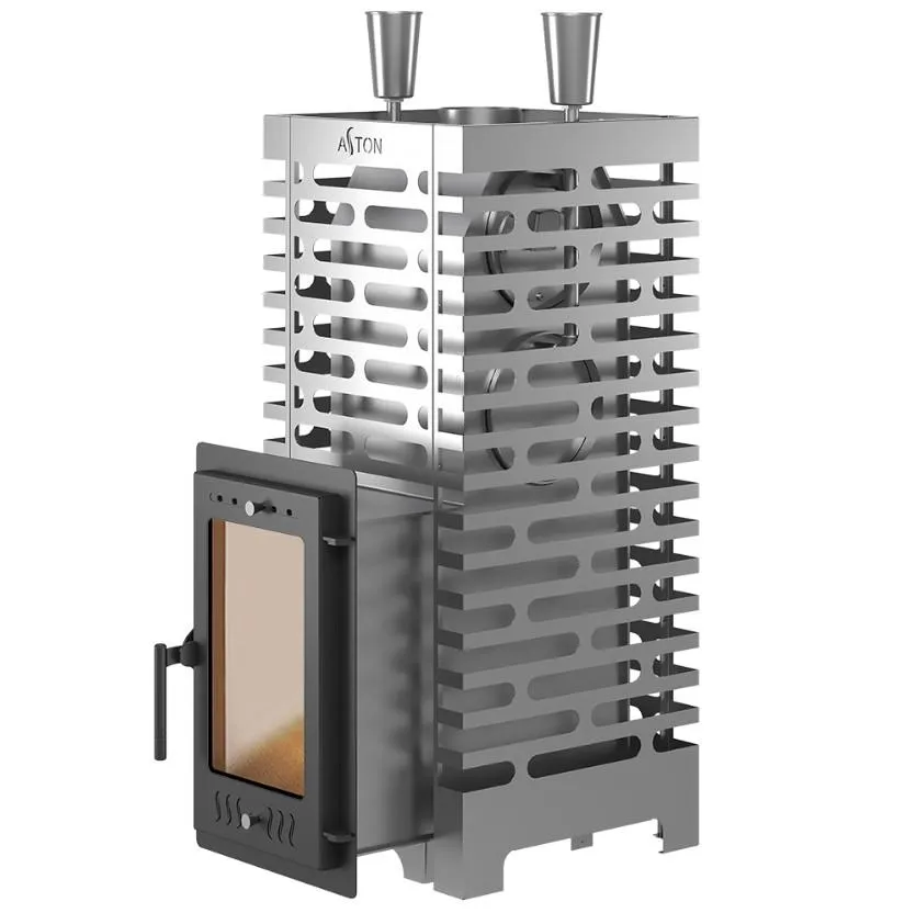 Банная печь ASTON 24 INOX стекло (310М)