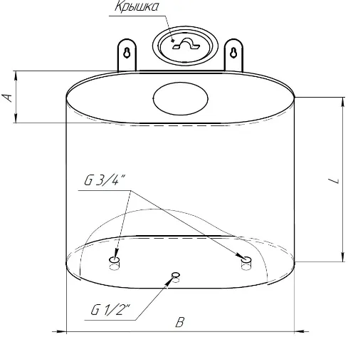 Общий вид бака Ferrum Комфорт